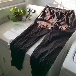 L.A.M.B joggers w/ genuine leather and hardware